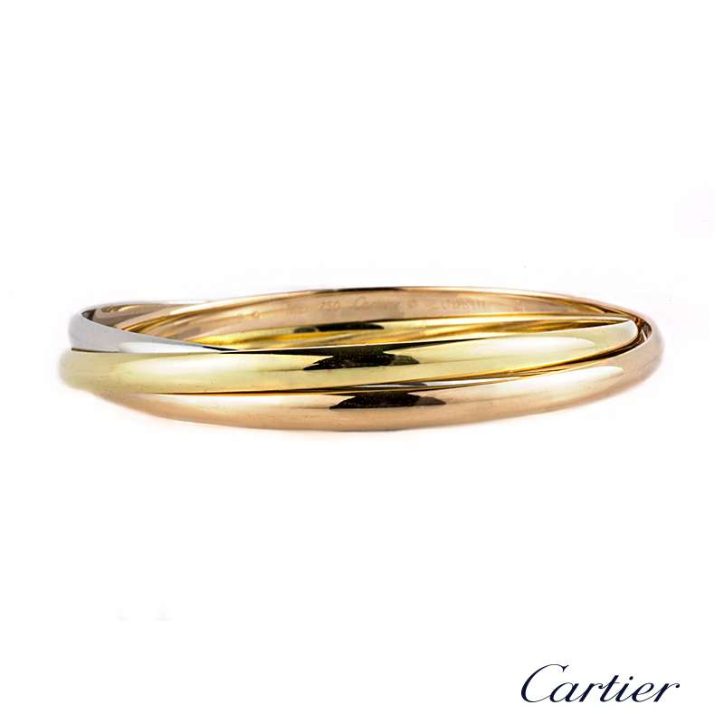 Cartier 18k Three Colour Gold Trinity Bracelet B6013301 Rich